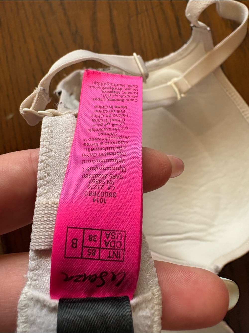 La SENZA Cream and Black Lace Push-Up Bra - Picture 2 of 2